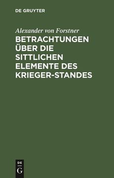 portada Betrachtungen Über die Sittlichen Elemente des Krieger-Standes (en Alemán)