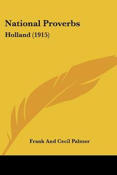 portada national proverbs: holland (1915) (en Inglés)