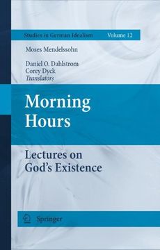portada Morning Hours: Lectures on God's Existence (Studies in German Idealism)