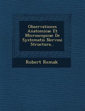 portada Observationes Anatomicae Et Microscopicae de Systematis Nervosi Structura...