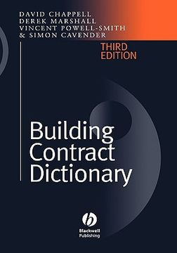 portada building contract dictionary (en Inglés)