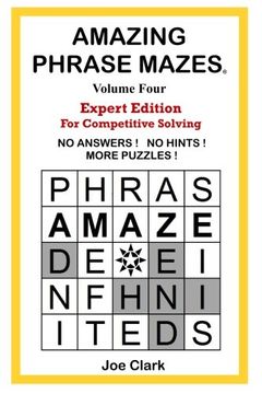 portada Amazing Phrase Mazes Volume 4: Expert Edition for Competitive Solving