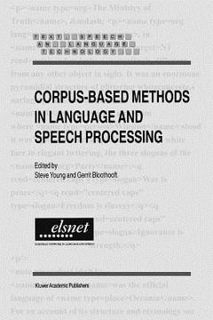 portada corpus-based methods in language and speech processing (en Inglés)