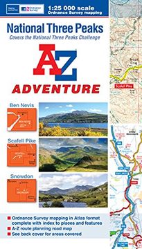 portada National Three Peaks A-Z Adventure Atlas (en Inglés)
