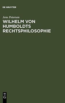 portada Wilhelm von Humboldts Rechtsphilosophie 