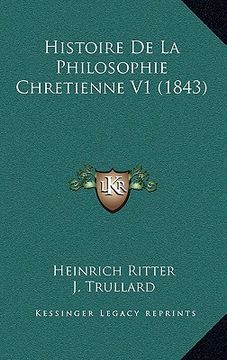 portada histoire de la philosophie chretienne v1 (1843)