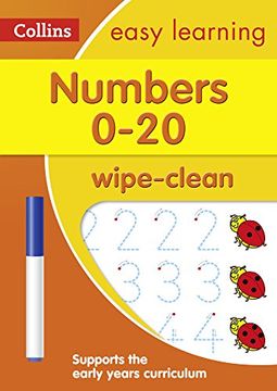 portada Numbers 0-20 Age 3-5 Wipe Clean Activity Book (Collins Easy Learning Preschool) (in English)