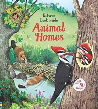 portada Look Inside Animal Homes (Board book) (in English)