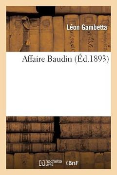 portada Affaire Baudin (in French)