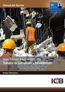 portada Manual Tarjeta Profesional de la Construcción (TPC). Trabajos de Demolición y Rehabilitación