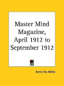 portada master mind magazine, april 1912 to september 1912 (en Inglés)