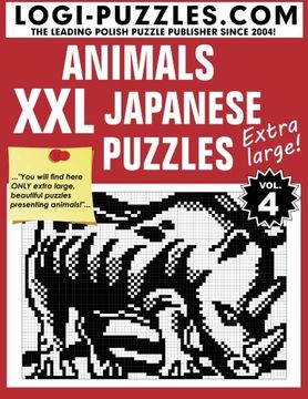 portada Xxl Japanese Puzzles: Animals: Volume 4 (en Inglés)