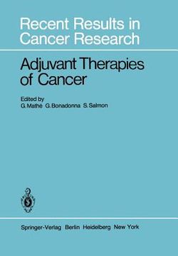 portada adjuvant therapies of cancer (en Inglés)