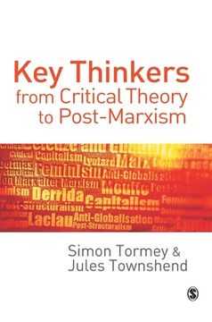 portada key thinkers from critical theory to post-marxism (en Inglés)