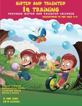 portada Gifted and Talented: Iq Training: Brainstorm: Iq Training Test Workbook for Ages 3-6: Volume 4 (en Inglés)
