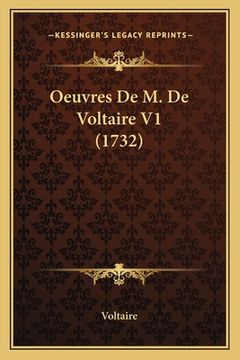 portada Oeuvres De M. De Voltaire V1 (1732) (in French)