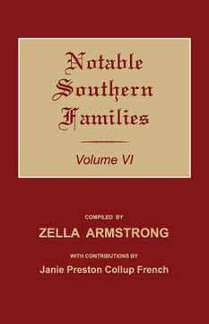 portada Notable Southern Families. Volume VI (en Inglés)
