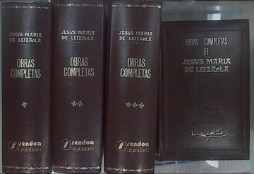 portada Obras Completas de Jesus Maria de Leizaola