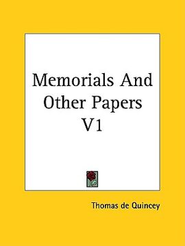 portada memorials and other papers v1 (en Inglés)