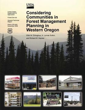 portada Considering Communities in Forest Management Planning in Western Oregon (en Inglés)