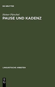 portada Pause und Kadenz: Interferenzerscheinungen bei der Englischen Intonation Deutscher Sprecher (en Alemán)