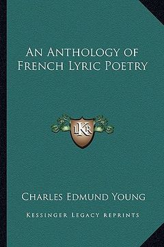 portada an anthology of french lyric poetry (en Inglés)