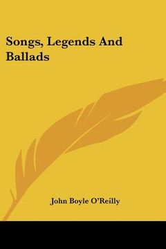 portada songs, legends and ballads (en Inglés)
