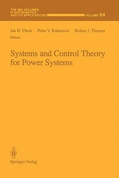 portada systems and control theory for power systems (en Inglés)