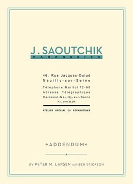 portada J. Saoutchik Carrossier, 1: Addendum (en Inglés)