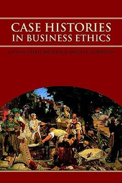 portada case histories in business ethics (en Inglés)