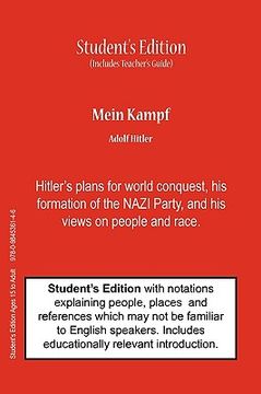 portada mein kampf (student's & teacher's classroom edition) (in English)