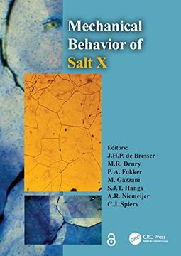 portada The Mechanical Behavior of Salt x: Proceedings of the 10Th Conference on the Mechanical Behavior of Salt (Saltmech x), Utrecht, the Netherlands, 06-08. On the Mechanical Behavior of Salt, 10) (en Inglés)
