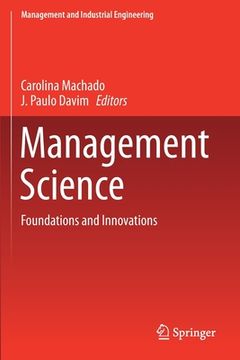 portada Management Science: Foundations and Innovations (en Inglés)
