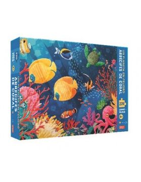 portada Arrecife de Coral. 220 Piezas. Con Puzzle. Edic. Ilustrado (Español) (in Spanish)