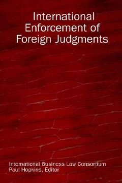 portada international enforcement of foreign judgments (in English)