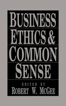 portada business ethics and common sense (in English)