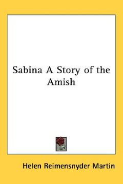 portada sabina a story of the amish (en Inglés)