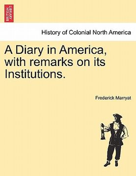 portada a diary in america, with remarks on its institutions.