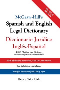 portada McGraw Hill's Spanish/English Legal Dict (Pb) (in English)