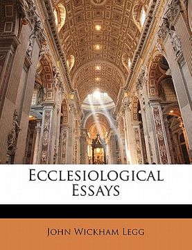 portada ecclesiological essays (en Inglés)