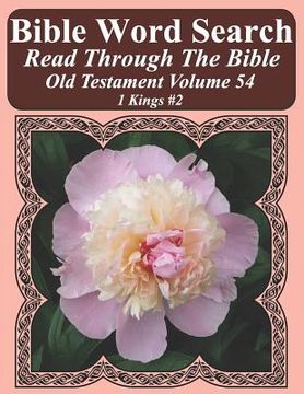 portada Bible Word Search Read Through The Bible Old Testament Volume 54: 1 Kings #2 Extra Large Print (en Inglés)