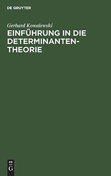 portada Einführung in die Determinantentheorie (en Alemán)