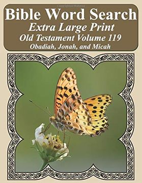 portada Bible Word Search Extra Large Print old Testament Volume 119: Obadiah, Jonah, and Micah 