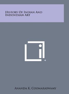 portada History of Indian and Indonesian Art