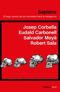 portada Sapiens: El Largo Camino de los Homínidos Hacia la Inteligencia (Atalaya) (in Spanish)