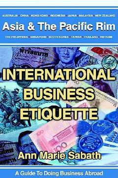 portada international business etiquette: asia