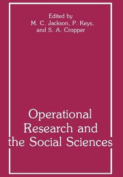 portada Operational Research and the Social Sciences (en Inglés)