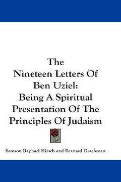 portada the nineteen letters of ben uziel: being a spiritual presentation of the principles of judaism