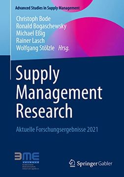 portada Supply Management Research: Aktuelle Forschungsergebnisse 2021 (en Alemán)