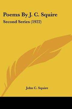 portada poems by j. c. squire: second series (1922) (en Inglés)